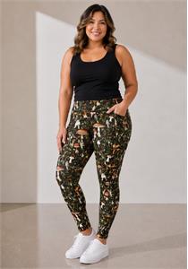 Yoga Pocket Leggings Morning Mushrooms